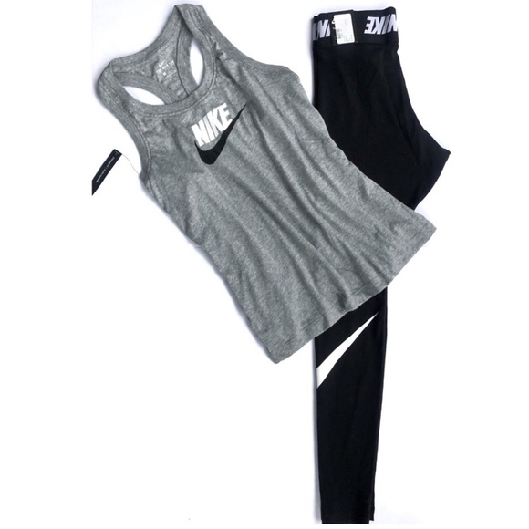 Nike Other - Nike Bundle - Tank, Full Length Nike Logo Tights